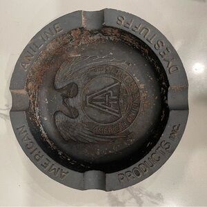 1940s American Aniline Dyestuffs Products. Resin ashtray.